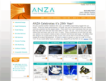 Tablet Screenshot of anzadesign.com